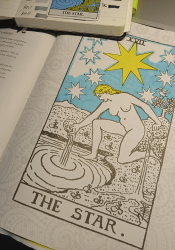tarot colouring book