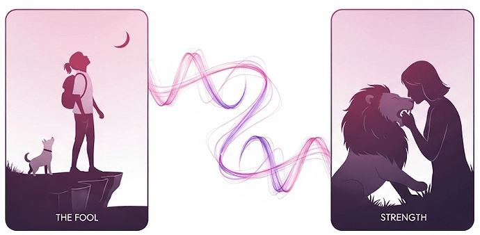 fool and strength tarot combination