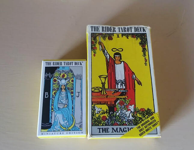 travel size tarot deck