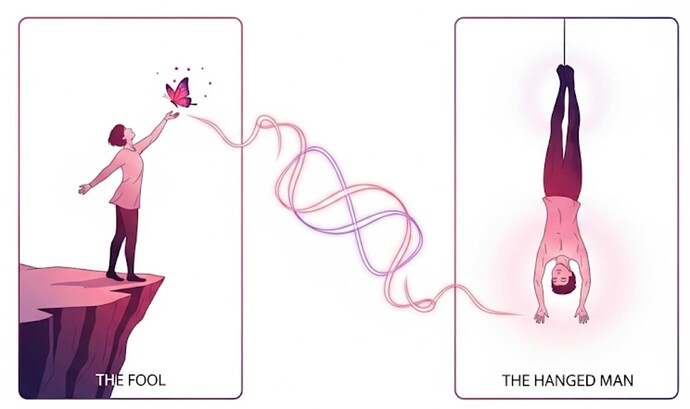 fool and hanged man tarot meaning