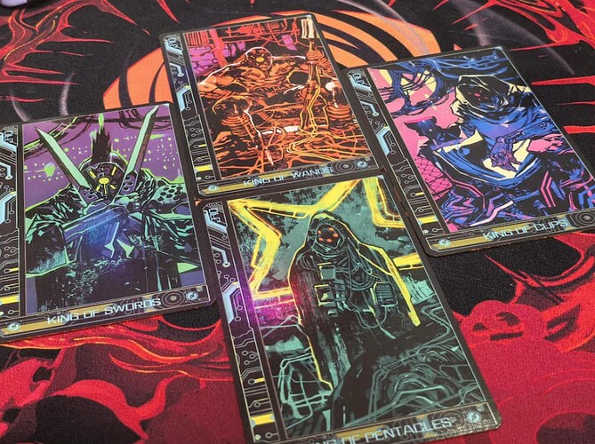 cyberpunk tarot deck