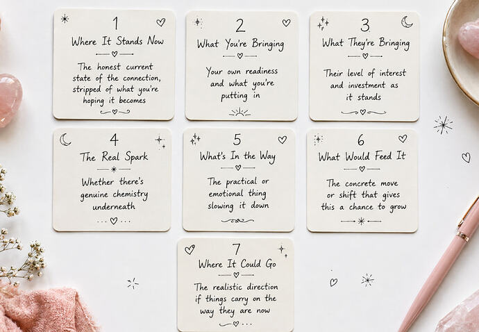 potential love tarot spread layout