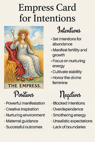 empress as intentions